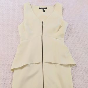 BCBG maxazria Peplum knee length zip front dress